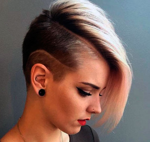 Undercut bob hairstyle